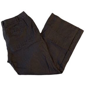 Ann Taylor Brown Mid Rise Wide Leg Trouser - Women’s 14